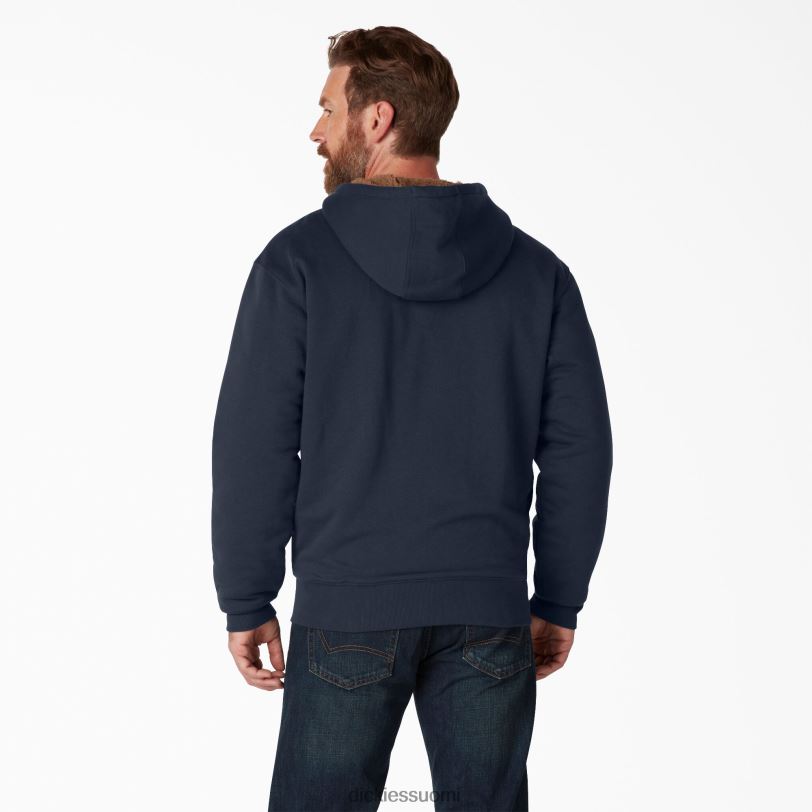 Dickies miehet korkea fleecevuorattu vetoketjullinen huppari tumma laivasto (dn) vaatteet Z844X1012