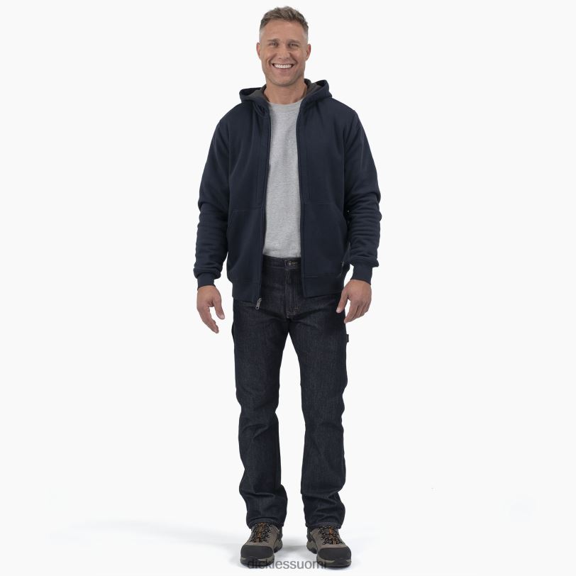 Dickies miehet lämpövuorattu koko vetoketjullinen fleecehuppari tumma laivasto (dn) vaatteet Z844X994