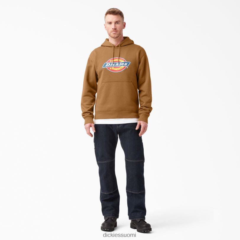 Dickies miehet vettä hylkivä kolmivärinen logohuppari ruskea ankka (bd) vaatteet Z844X1104