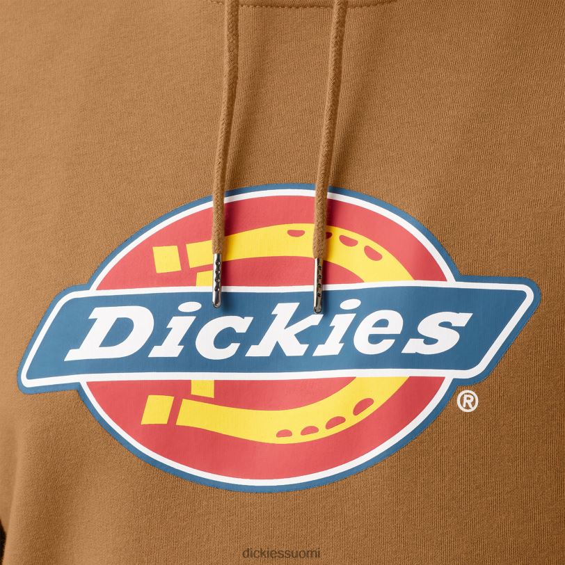 Dickies miehet vettä hylkivä kolmivärinen logohuppari ruskea ankka (bd) vaatteet Z844X1104