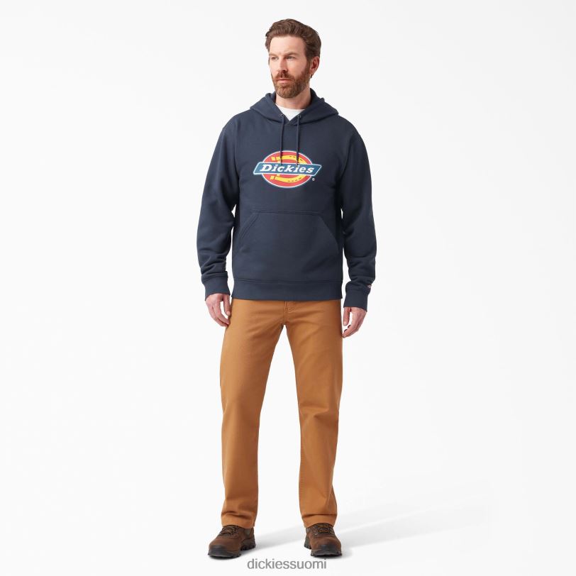 Dickies miehet vettä hylkivä kolmivärinen logohuppari tumma laivasto (dn) vaatteet Z844X1105