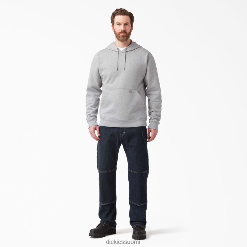 Dickies miehet vettä hylkivä logohihainen huppari kanervan harmaa (hg) vaatteet Z844X1038