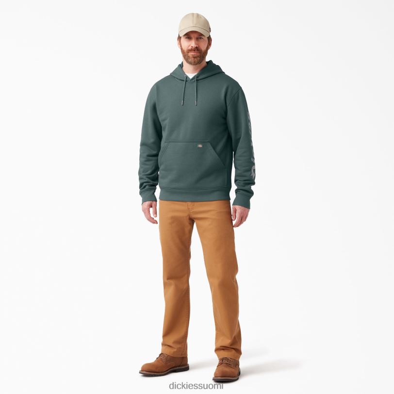 Dickies miehet vettä hylkivä logohihainen huppari lincoln green (ln) vaatteet Z844X1041