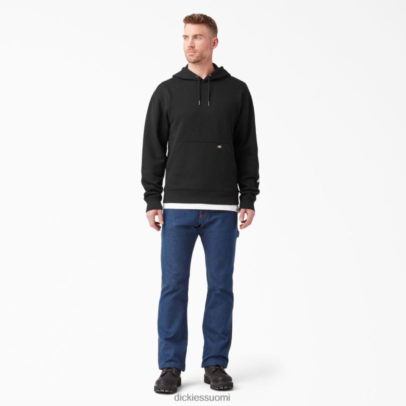 Dickies miehet vettä hylkivä logohihainen huppari musta (kbk) vaatteet Z844X1040