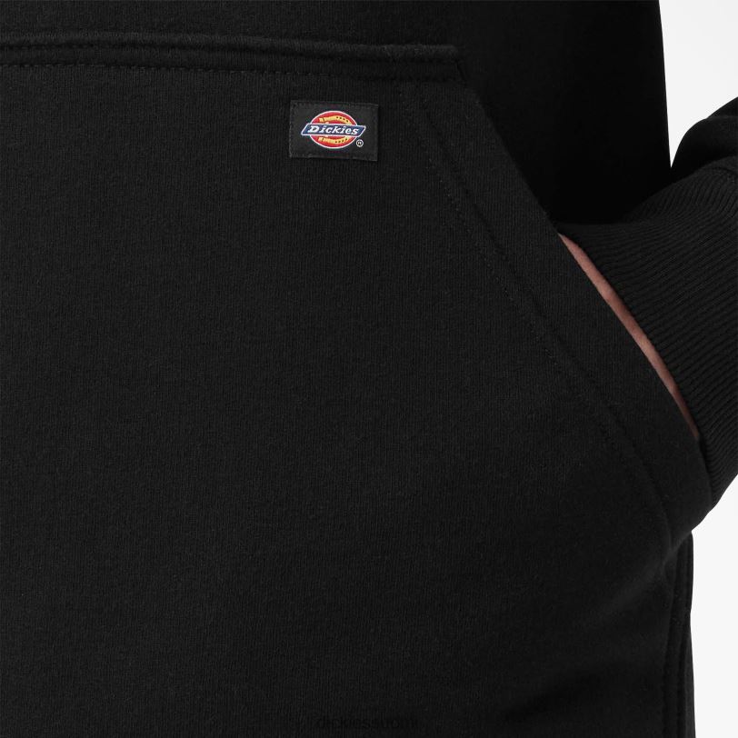 Dickies miehet vettä hylkivä logohihainen huppari musta (kbk) vaatteet Z844X1040