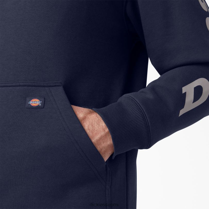 Dickies miehet vettä hylkivä logohihainen huppari muste laivasto (ik) vaatteet Z844X1039