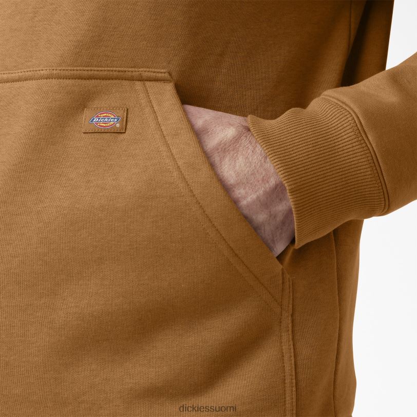Dickies miehet vettä hylkivä logohihainen huppari ruskea ankka (bd) vaatteet Z844X1035