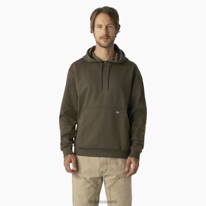 Dickies miehet vettä hylkivä logohihainen huppari sammaleenvihreä (ms) vaatteet Z844X1042