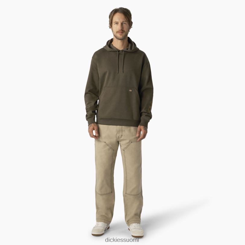 Dickies miehet vettä hylkivä logohihainen huppari sammaleenvihreä (ms) vaatteet Z844X1042