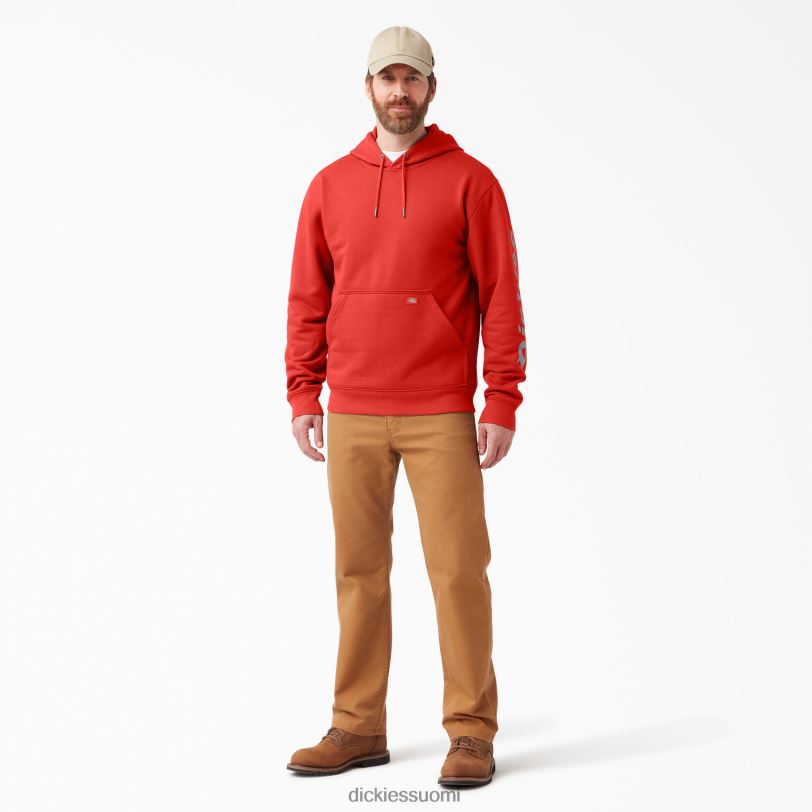 Dickies miehet vettä hylkivä logohihainen huppari sula laavaa (m2a) vaatteet Z844X1043
