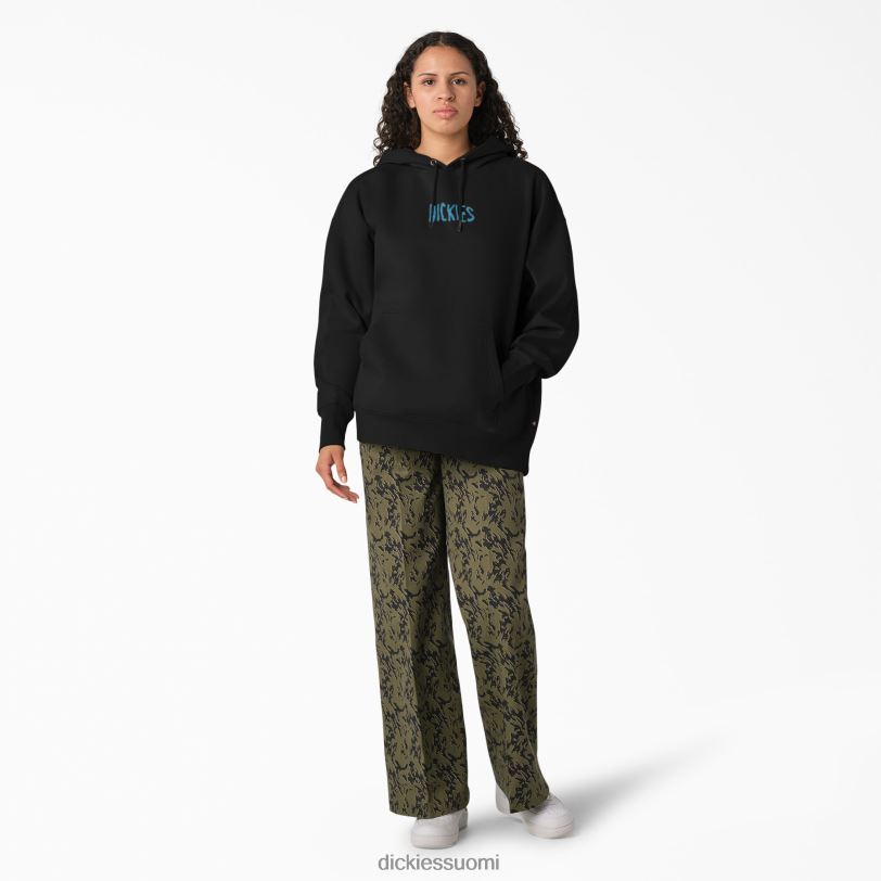 Dickies naiset creswell-huppari musta (kbk) vaatteet Z844X2355