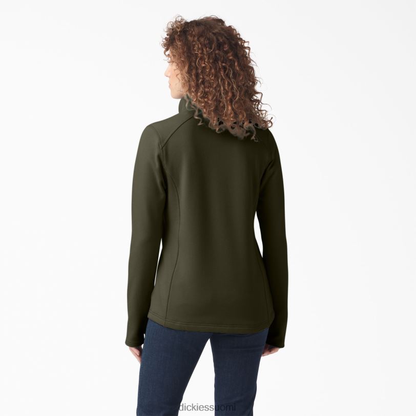 Dickies naiset duratech maverick half-snap fleece sammaleenvihreä (ms) vaatteet Z844X2362