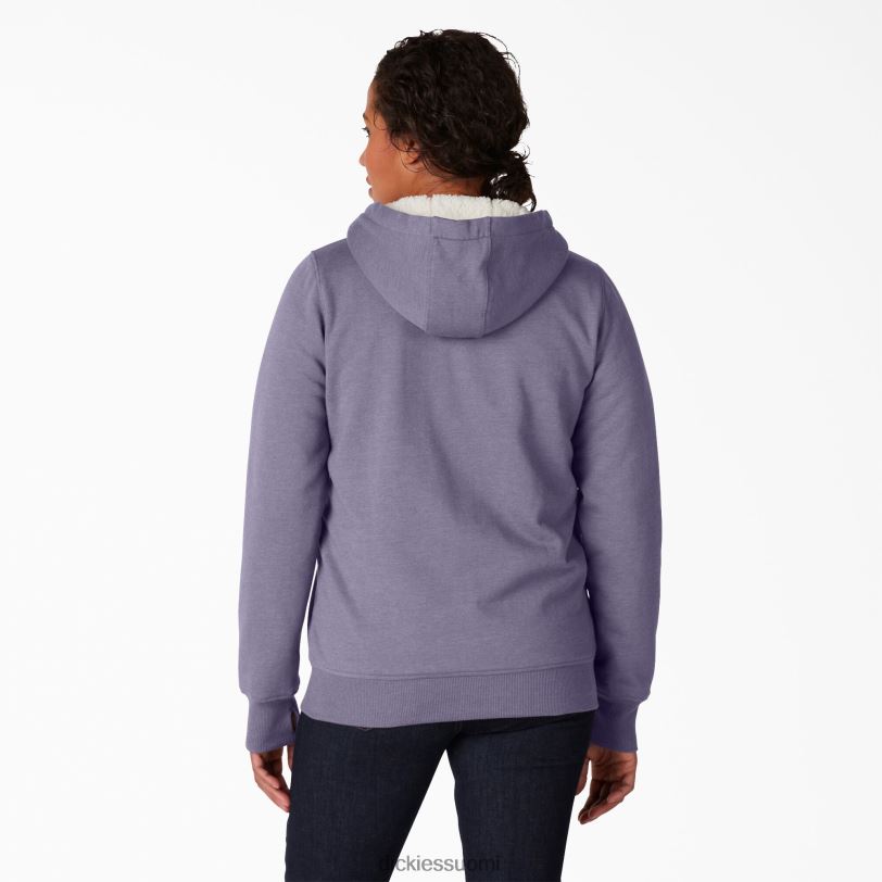 Dickies naiset korkea fleecevuorattu huppari sininen violetti (b2h) vaatteet Z844X2283