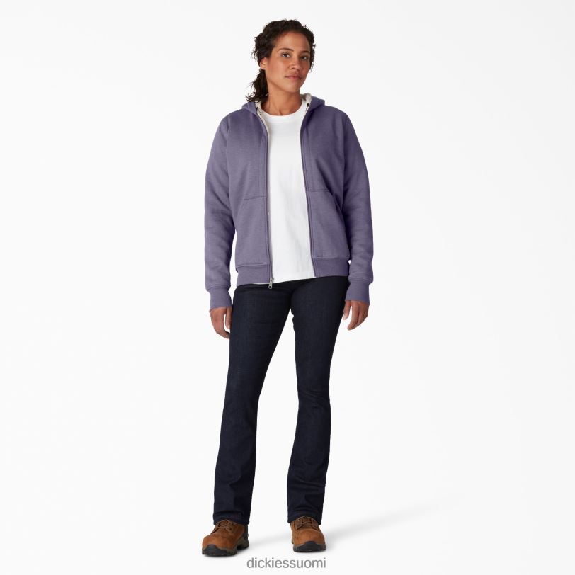 Dickies naiset korkea fleecevuorattu huppari sininen violetti (b2h) vaatteet Z844X2283