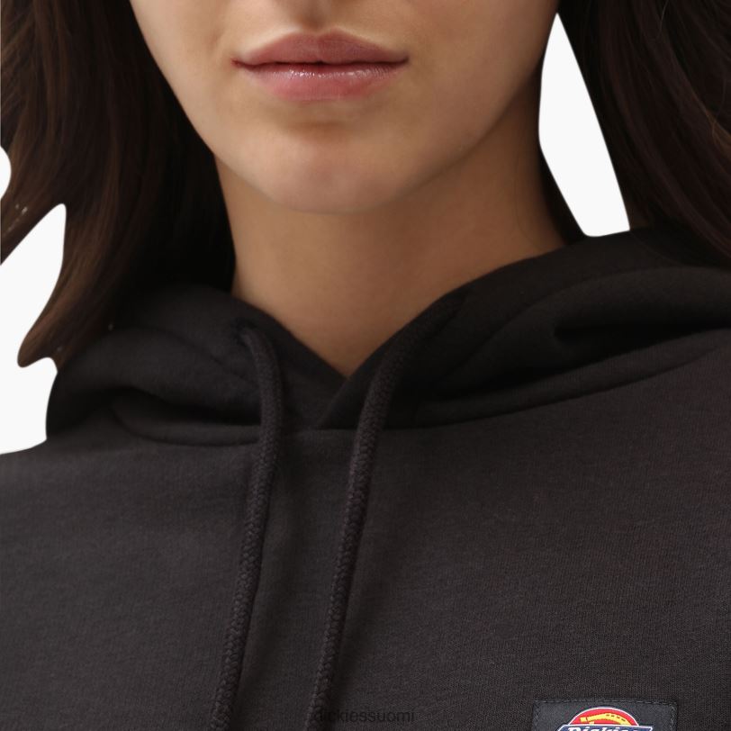 Dickies naiset oakport lyhennetty huppari musta (kbk) vaatteet Z844X2320