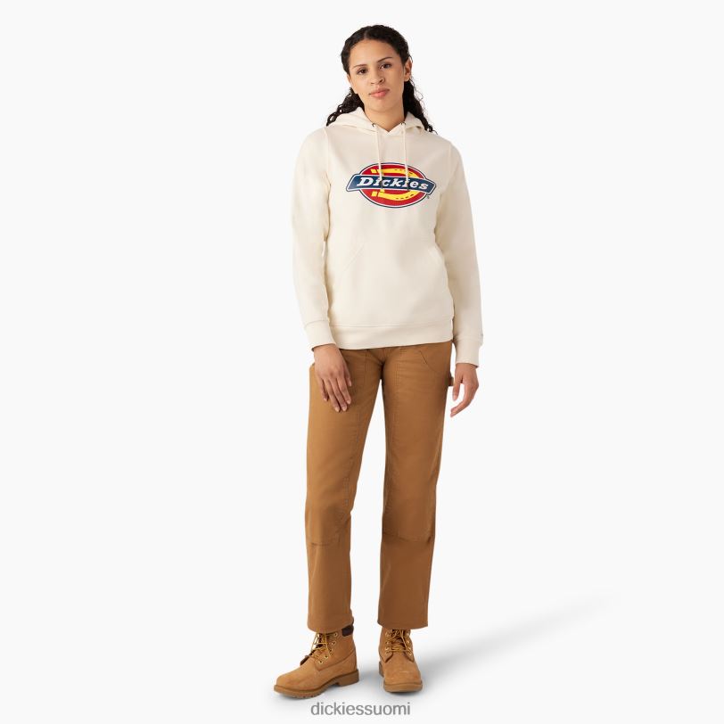 Dickies naiset painava logovillapaita antiikki valkoinen (aw) vaatteet Z844X2328