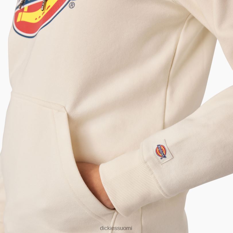 Dickies naiset painava logovillapaita antiikki valkoinen (aw) vaatteet Z844X2328