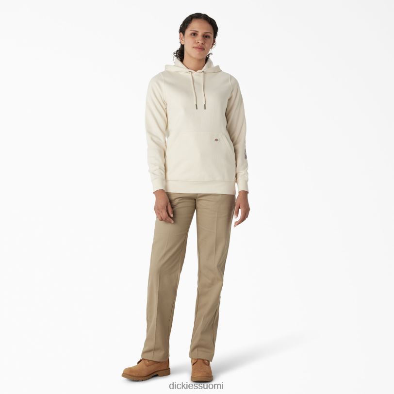 Dickies naiset raskas logohihainen pusero antiikki valkoinen (aw) vaatteet Z844X2302