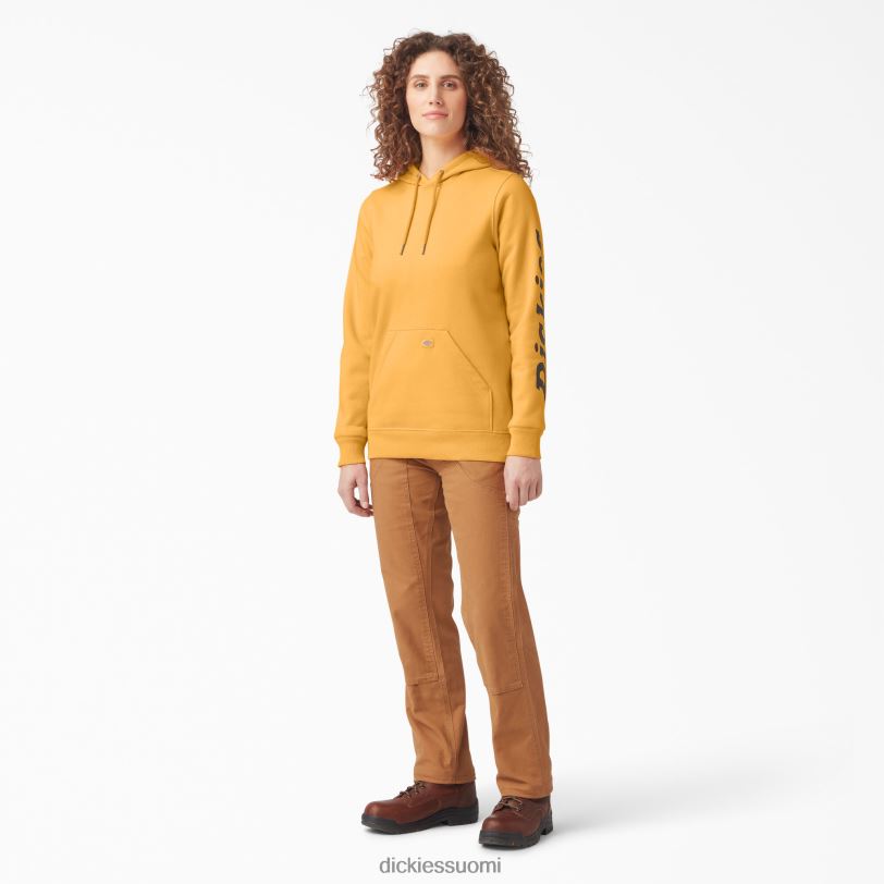 Dickies naiset raskas logohihainen pusero oranssi hehku (og3) vaatteet Z844X2311