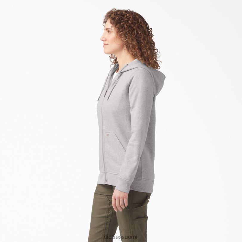 Dickies naiset raskas täysvetoketjullinen fleecehuppari kanervan harmaa (hg) vaatteet Z844X2287