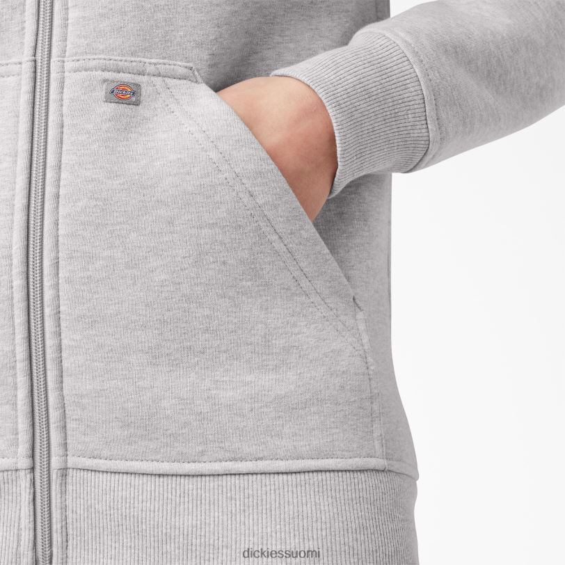 Dickies naiset raskas täysvetoketjullinen fleecehuppari kanervan harmaa (hg) vaatteet Z844X2287