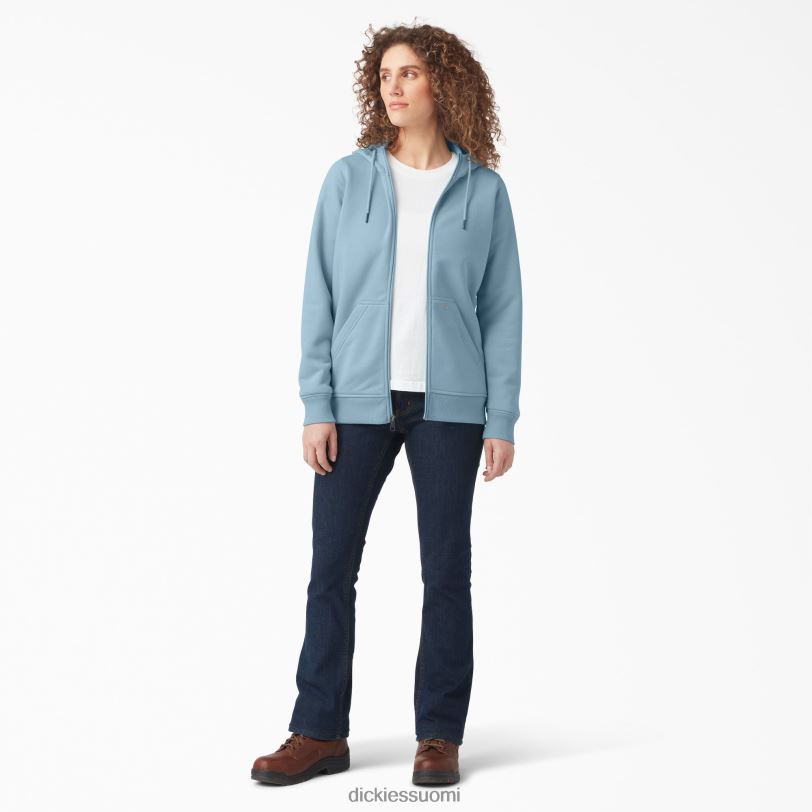 Dickies naiset raskas täysvetoketjullinen fleecehuppari kirkas sininen (eu) vaatteet Z844X2286