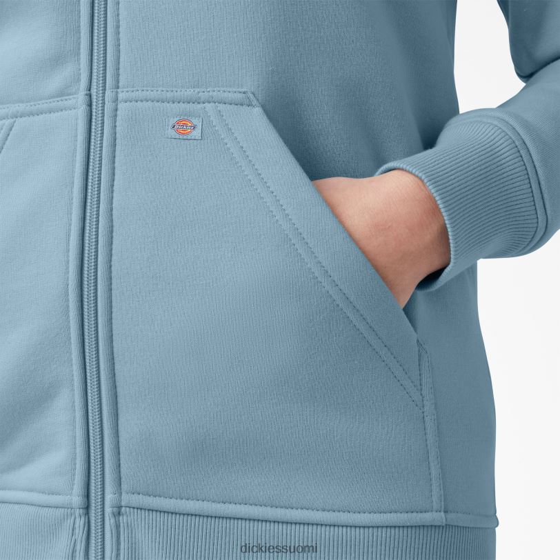Dickies naiset raskas täysvetoketjullinen fleecehuppari kirkas sininen (eu) vaatteet Z844X2286