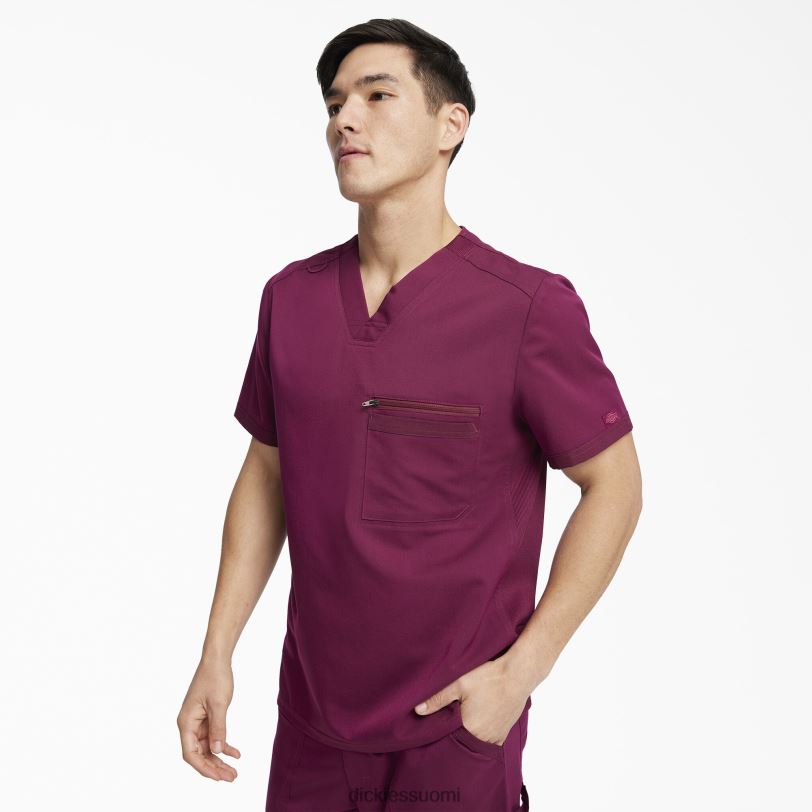 Dickies miehet Tasapainoinen v-aukkoinen kuorintatoppi viini (voitto) vaatteet Z844X1369