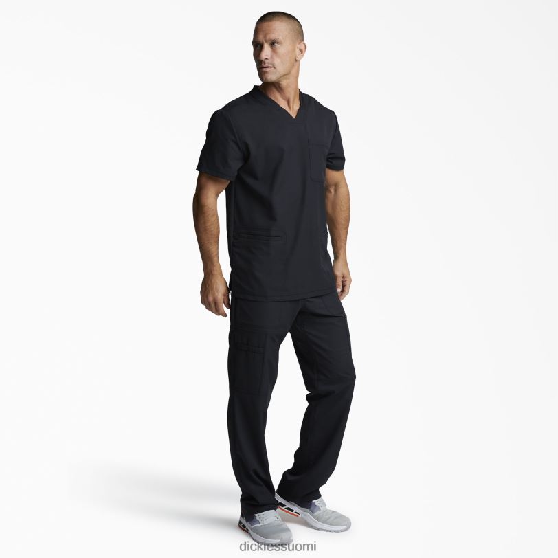 Dickies miehet dynamix v-aukkoinen kuorintatoppi musta (musta) vaatteet Z844X1351