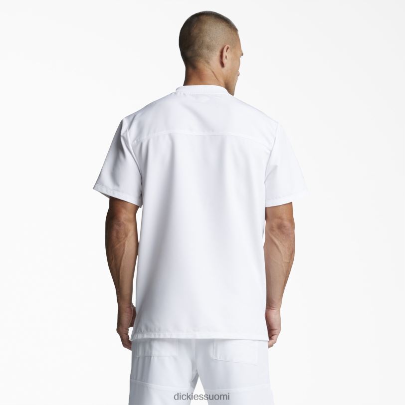 Dickies miehet dynamix v-aukkoinen kuorintatoppi valkoinen (wht) vaatteet Z844X1359