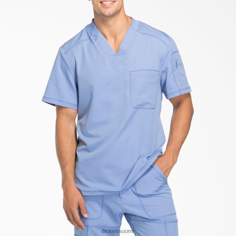 Dickies miehet dynamix v-aukkoinen kuorintatoppi vetoketjulla katon sininen (cbl) vaatteet Z844X1247