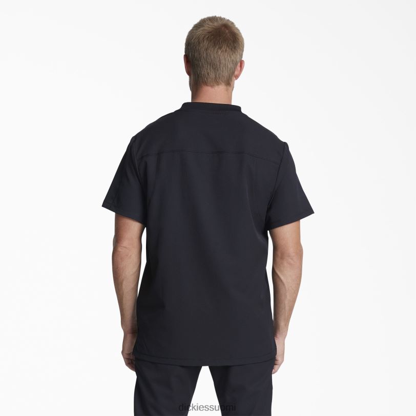 Dickies miehet dynamix v-aukkoinen kuorintatoppi vetoketjulla musta (musta) vaatteet Z844X1246