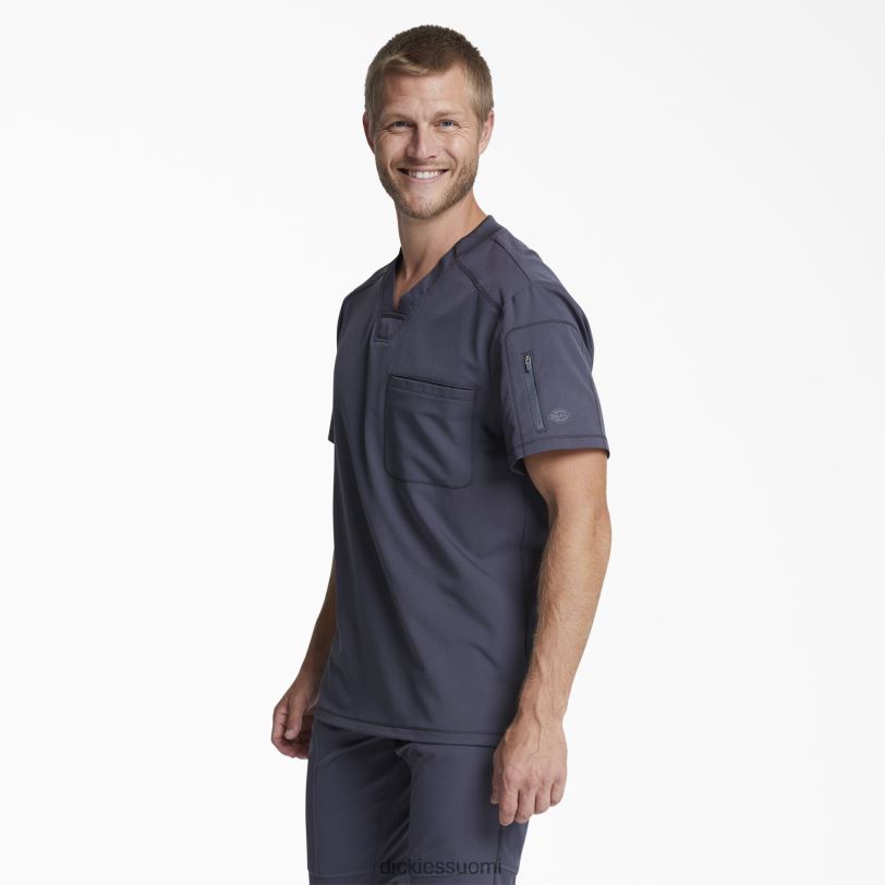 Dickies miehet dynamix v-aukkoinen kuorintatoppi vetoketjulla tina harmaa (penkki) vaatteet Z844X1253