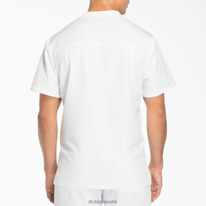 Dickies miehet dynamix v-aukkoinen kuorintatoppi vetoketjulla valkoinen (dwh) vaatteet Z844X1249
