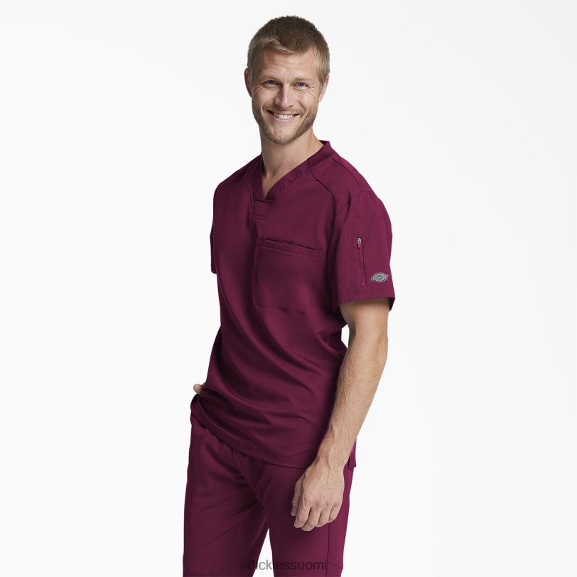Dickies miehet dynamix v-aukkoinen kuorintatoppi vetoketjulla viini (voitto) vaatteet Z844X1256