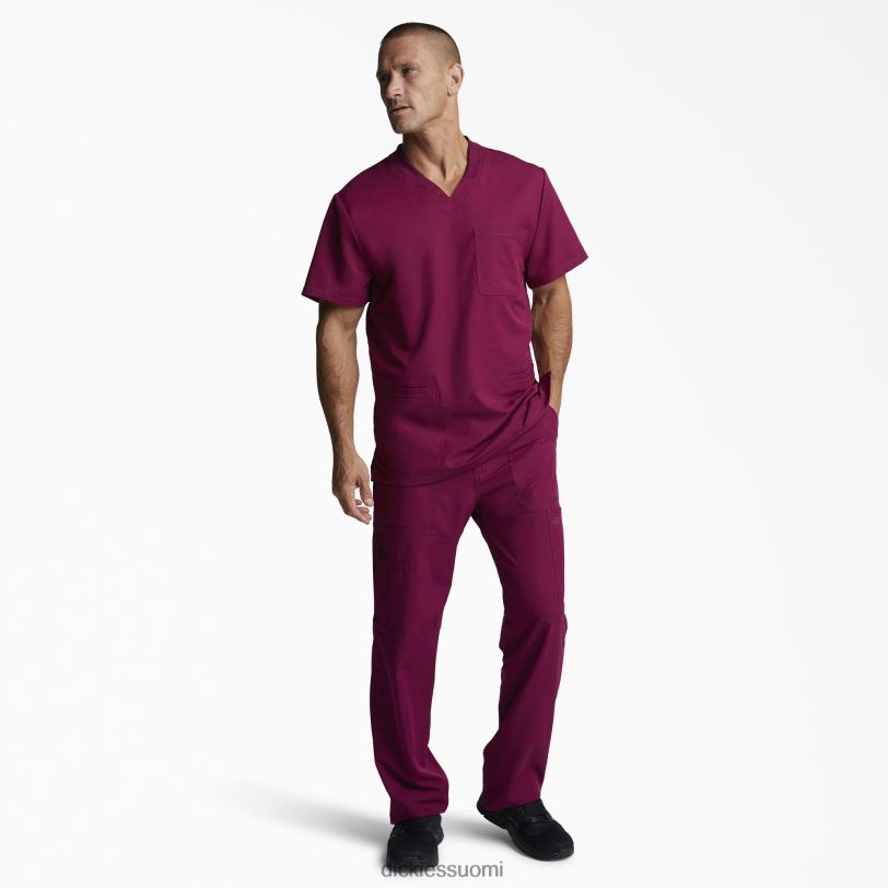 Dickies miehet dynamix v-aukkoinen kuorintatoppi viini (voitto) vaatteet Z844X1360