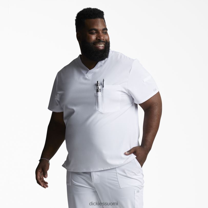 Dickies miehet eds essentials v-kaula-aukkoinen kuorintatoppi valkoinen (dwh) vaatteet Z844X1326