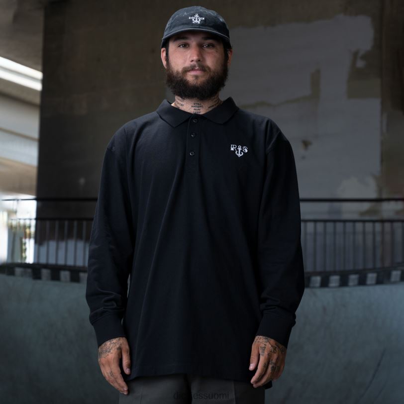 Dickies miehet ronnie sandoval pitkähihainen poolo musta (kbk) vaatteet Z844X879