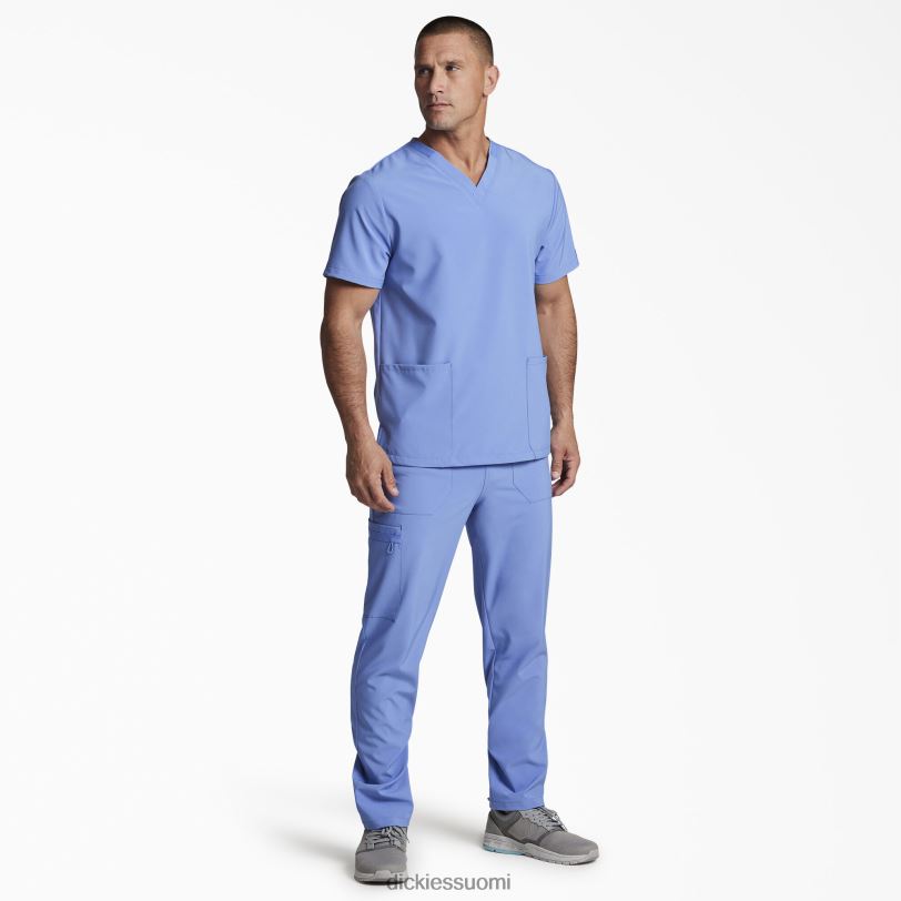 Dickies miehet unisex eds essentials v-aukkoinen kuorintatoppi katon sininen (cbl) vaatteet Z844X1401