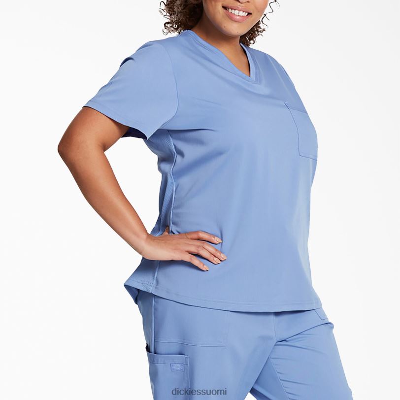 Dickies naiset Tasapainoinen v-kaula-aukkoinen rintataskukuorinta katon sininen (cbl) vaatteet Z844X2598