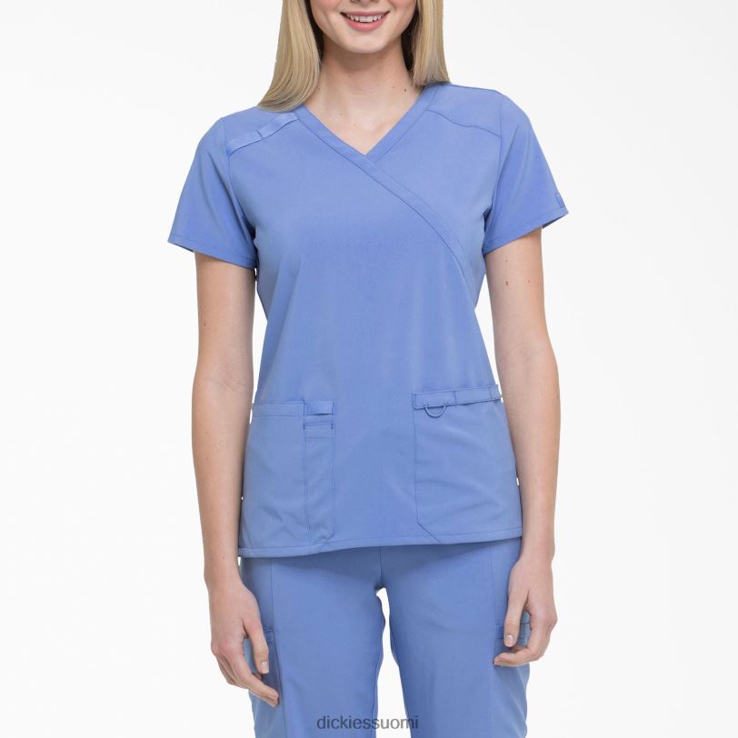 Dickies naiset eds essentials mock wrap -kuorintatoppi katon sininen (cbl) vaatteet Z844X2634