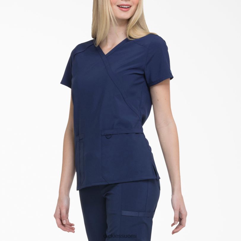 Dickies naiset eds essentials mock wrap -kuorintatoppi tummansininen (nyps) vaatteet Z844X2640