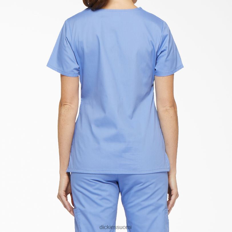 Dickies naiset eds signature mock wrap scrub top katon sininen (cbl) vaatteet Z844X2613