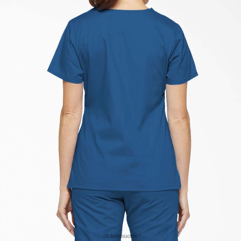 Dickies naiset eds signature mock wrap scrub top kuninkaallinen sininen (rb) vaatteet Z844X2624