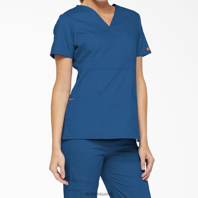 Dickies naiset eds signature mock wrap scrub top kuninkaallinen sininen (rb) vaatteet Z844X2624