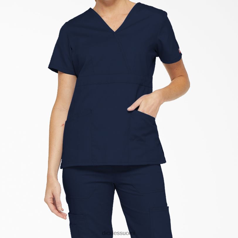 Dickies naiset eds signature mock wrap scrub top tummansininen (nvy) vaatteet Z844X2621