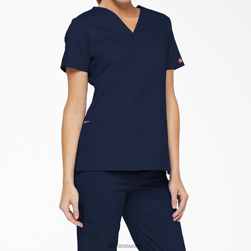 Dickies naiset eds signature mock wrap scrub top tummansininen (nvy) vaatteet Z844X2621