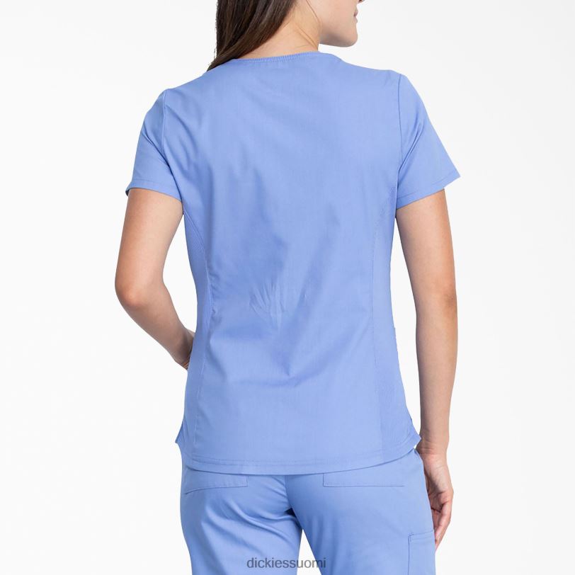 Dickies naiset eds signature v-aukkoinen kuorintatoppi katon sininen (cbl) vaatteet Z844X2593