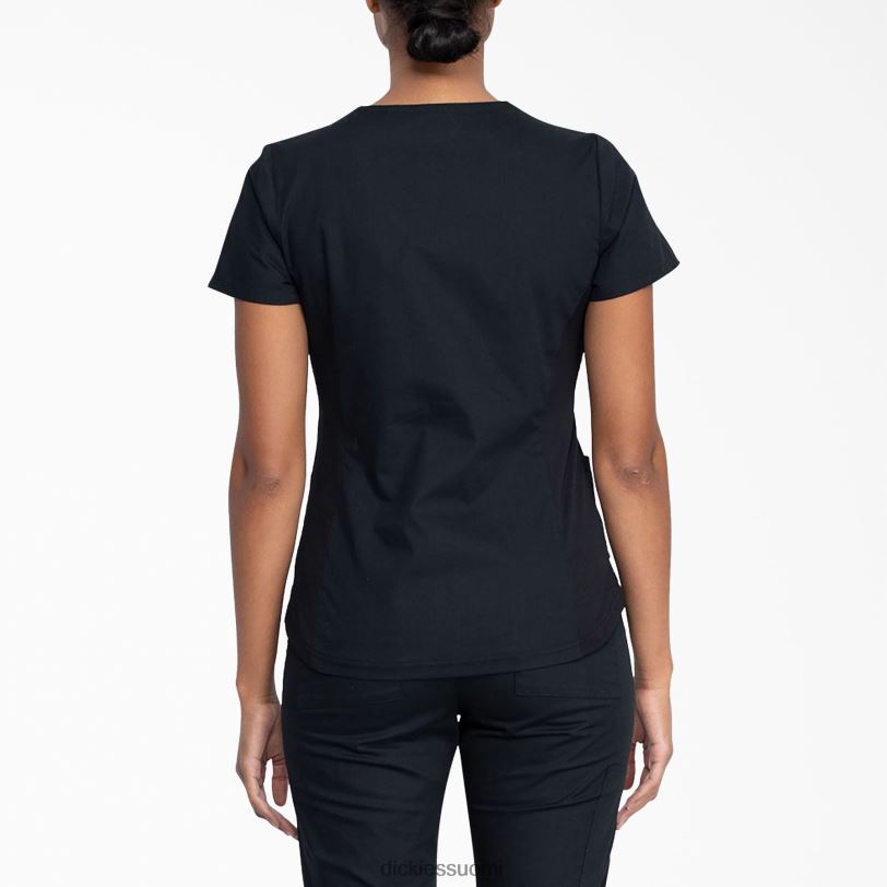 Dickies naiset eds signature v-aukkoinen kuorintatoppi musta (musta) vaatteet Z844X2592