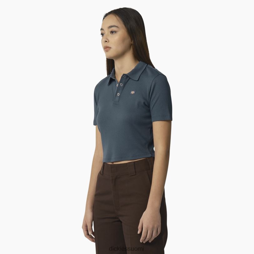 Dickies naiset tallasee lyhythihainen lyhennetty poolo ilmavoimien sininen (af) vaatteet Z844X2129